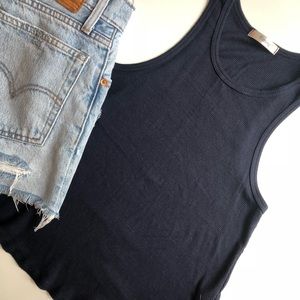 Timing Navy Halter Top